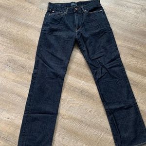 Lucky Brand Mens Dark Wash Jeans Vintage Straight